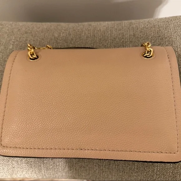 💯 Tory Burch Carson Convertible Leather Crossbody Bag In Devon Sand - Picture 9 of 12